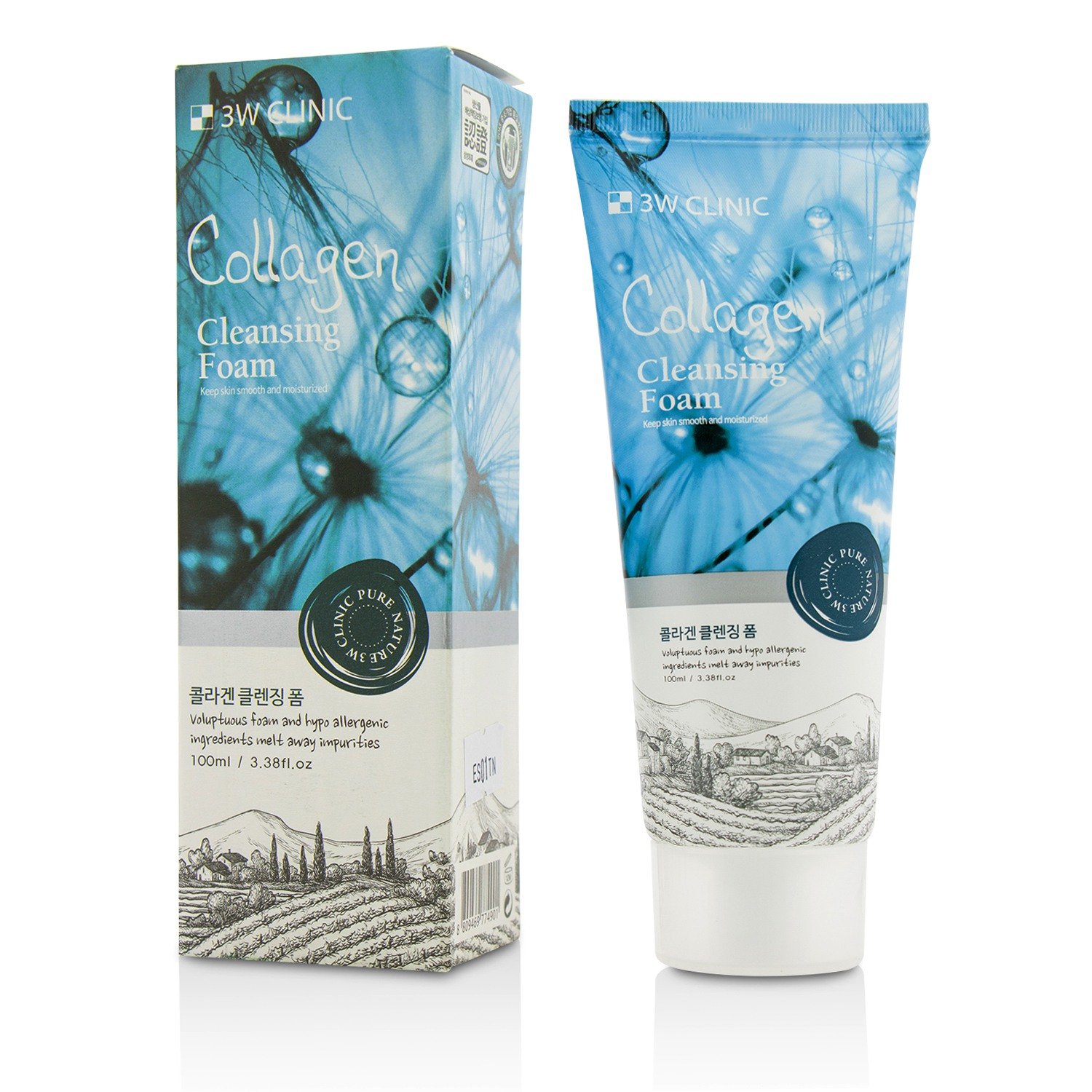 3W Clinic Collagen Cleansing Foam 100ml