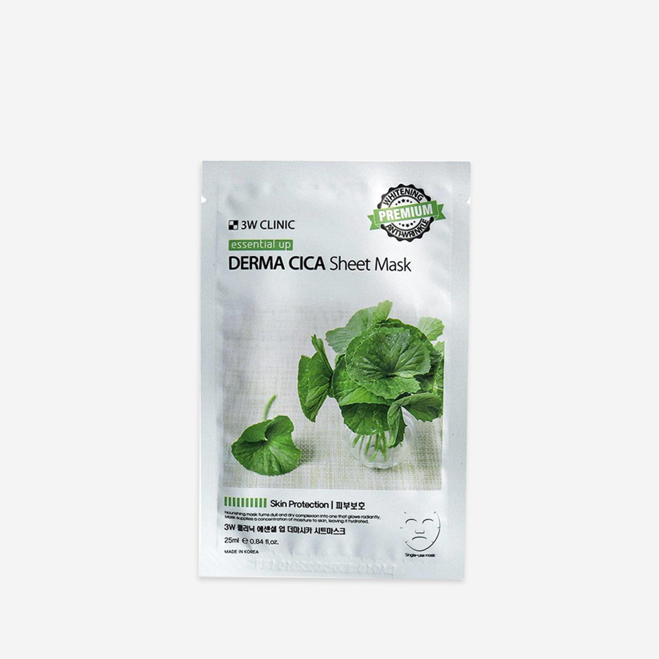 3W Clinic Essential Up Derma Cica Sheet Mask 25ml