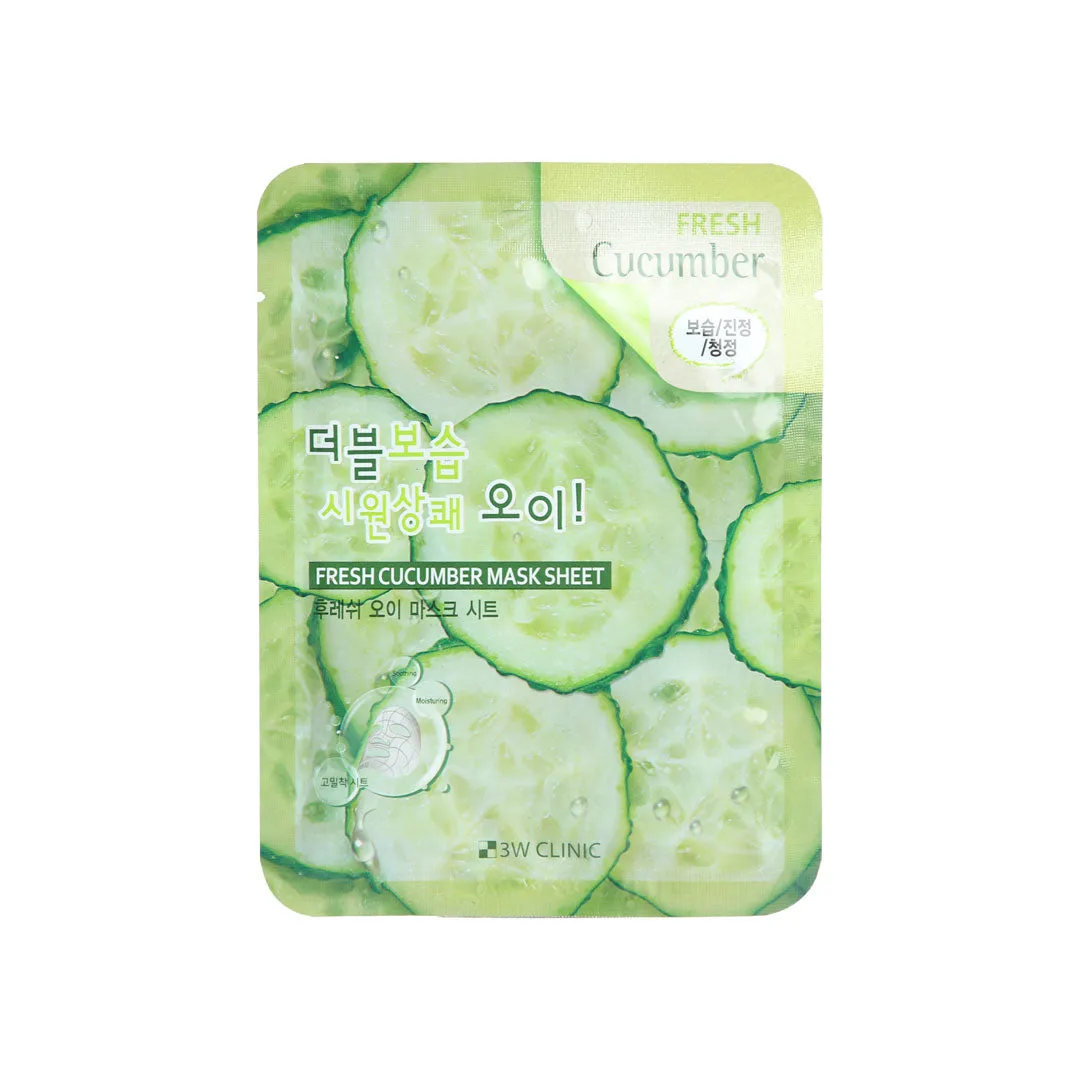 3W Clinic Fresh Cucumber Sheet Mask 23ml