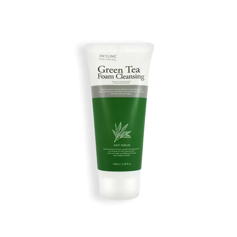 3W Clinic Green Tea Foam Cleansing 100ml