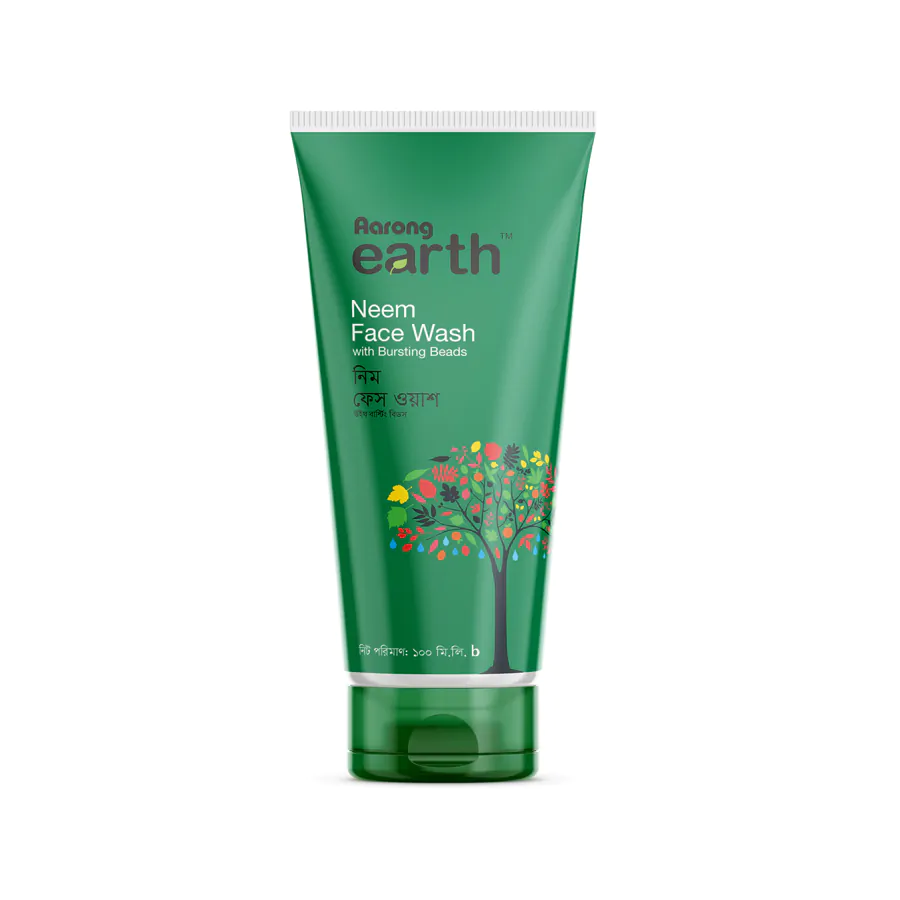 Aarong Earth Neem Face Wash with Bursting Beads 100ml
