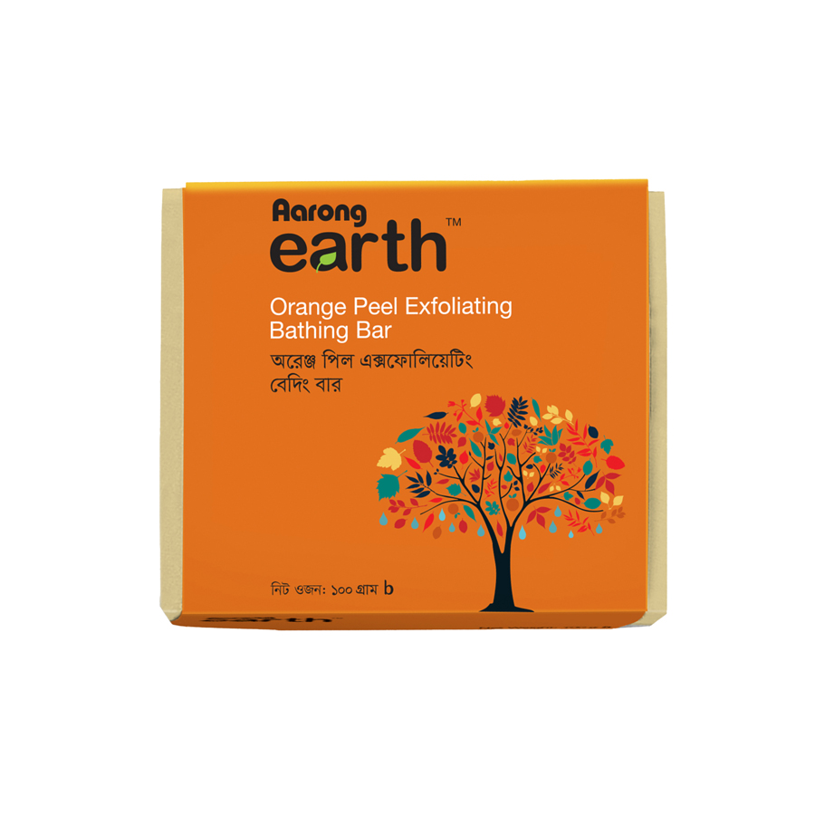 Aarong Earth Orange Peel Exfoliating Bathing Bar 100g