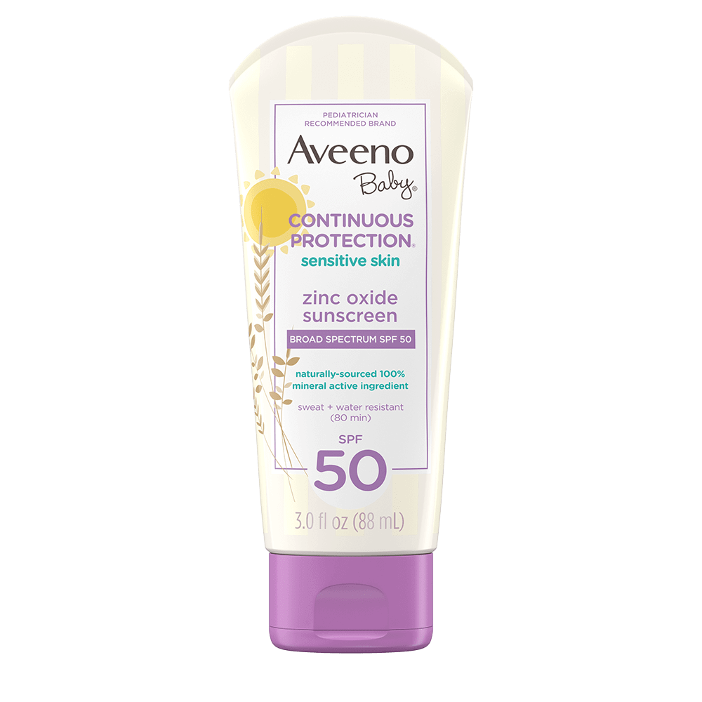 Aveeno Baby Sensitive Skin Continuous Protection Lotion Spf 50 88ml
