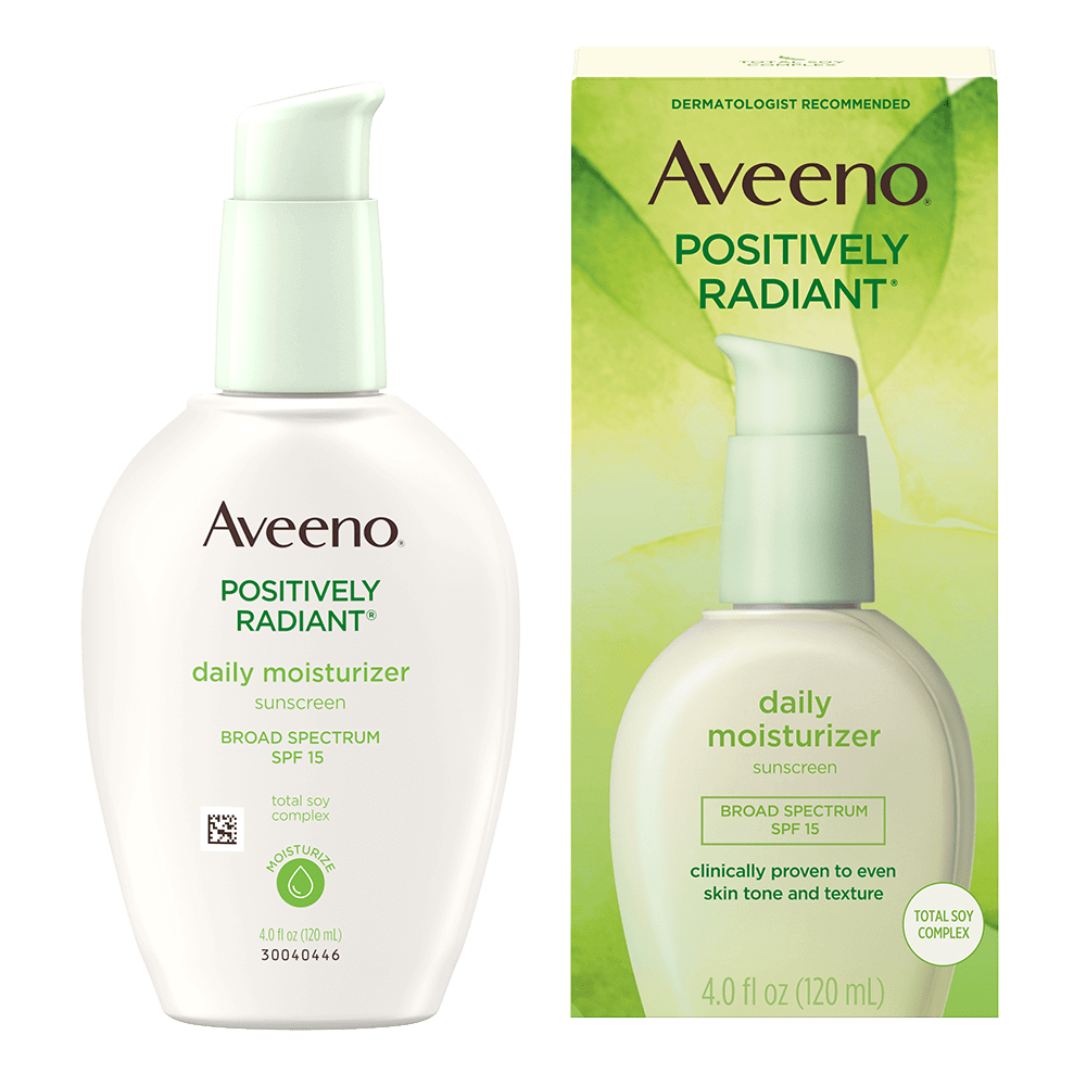 Aveeno Positively Radiant Daily Facial Moisturizer SPF 15 - 120ml
