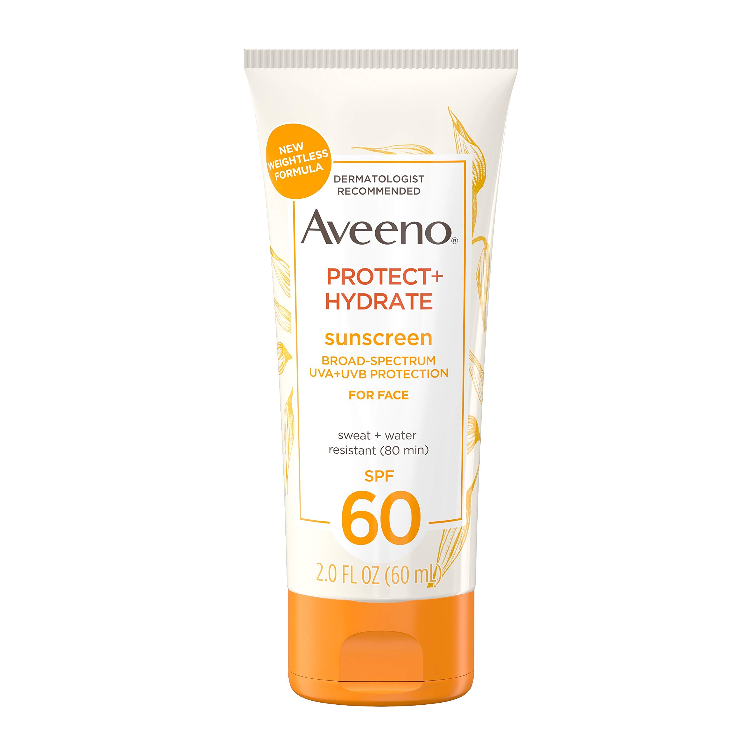 Aveeno Protect + Hydrate Sunscreen Broad Spectrum Face Lotion SPF 60 - 60ml