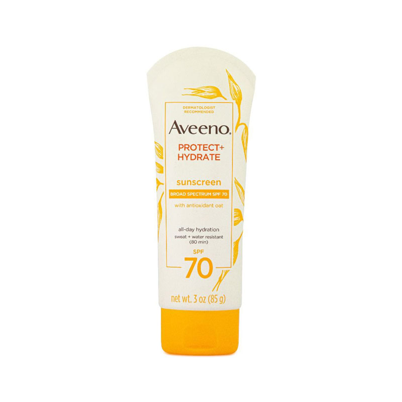 Aveeno Protect + Hydrate Sunscreen Sweat + Water Resistant SPF 70 85g