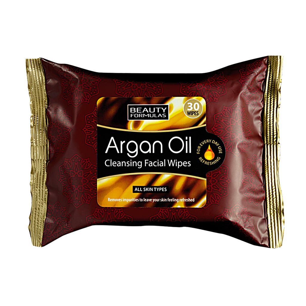 Beauty Formulas Argan Oil Facial Cleansing Wipes 30 Wipes