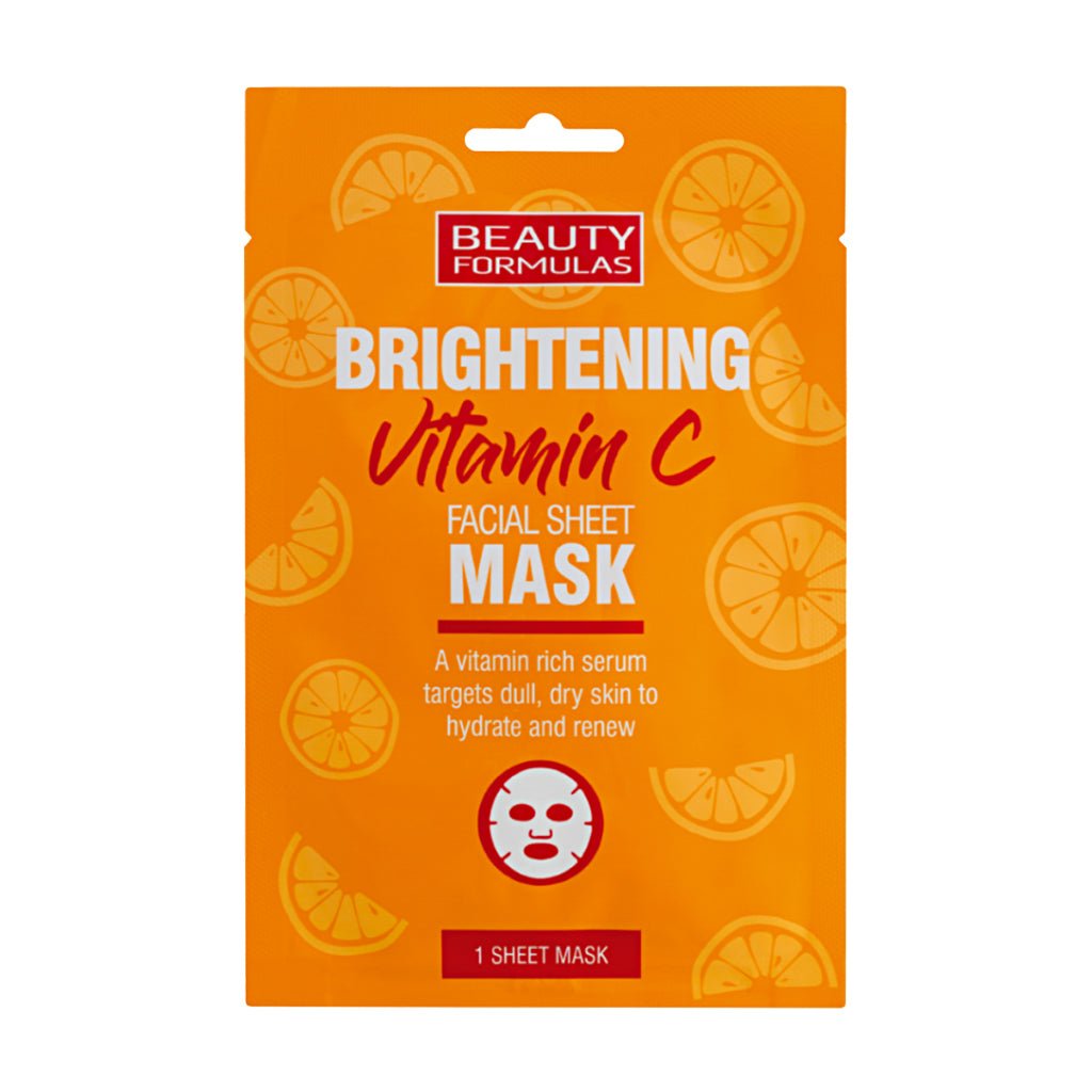 Beauty Formulas Brightening Vitamin C Facial Sheet Mask