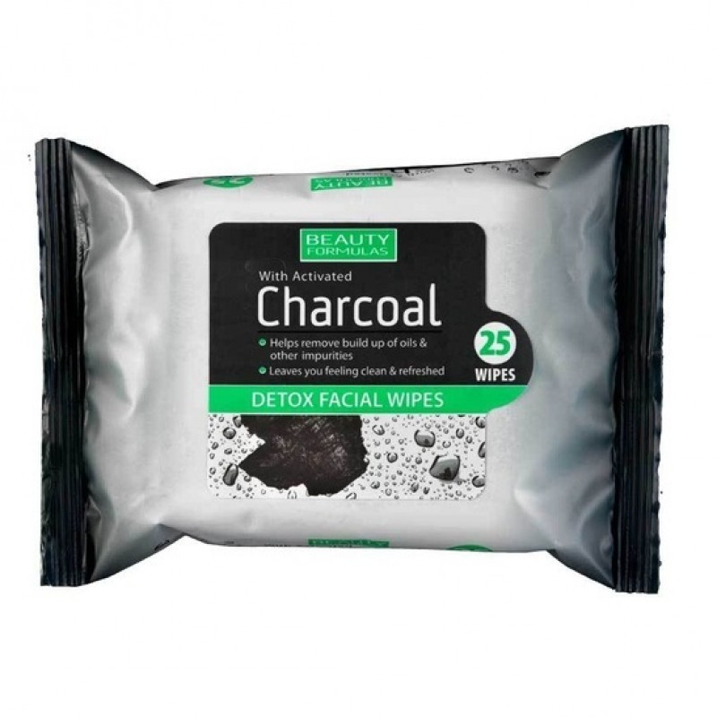 Beauty Formulas Charcoal Wipes 25 Pcs