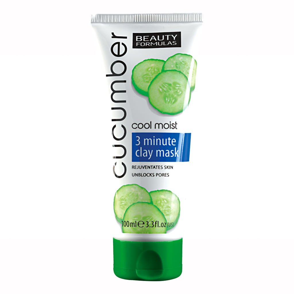 Beauty Formulas Cucumber Cool Moist 3 Minute Clay Mask 100ml
