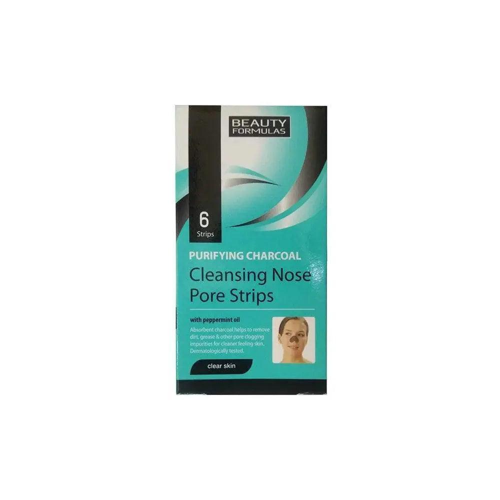 Beauty Formulas Purifying Charcoal Cleansing Nose Pore Strips 6 Strips
