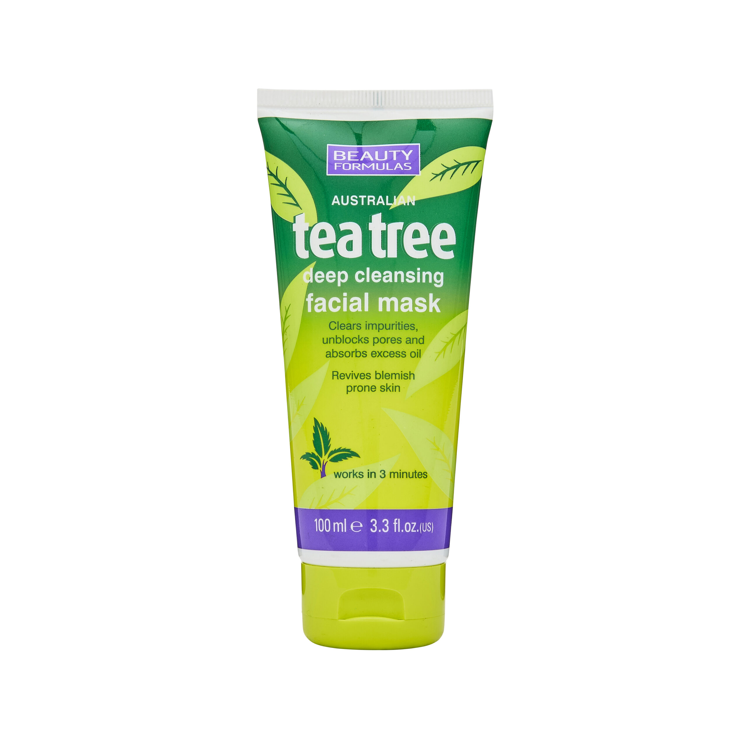Beauty Formulas Tea Tree Deep Cleansing Face Mask 100ml