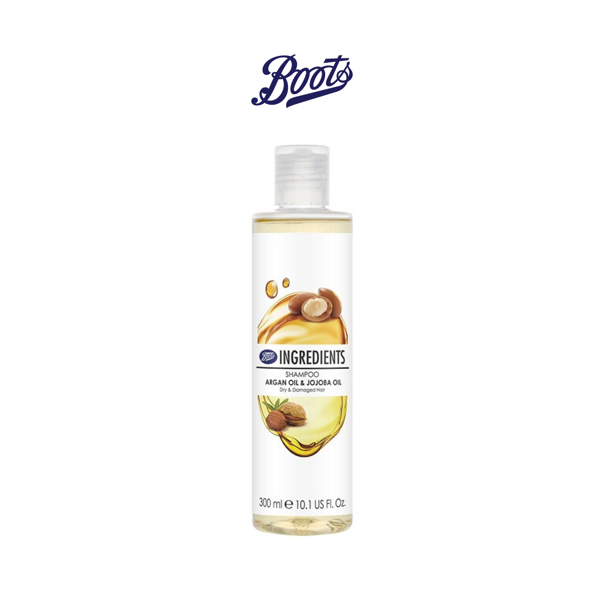 Boots Ingredients Shampoo Argan Oil & Jojoba Oil 300ml