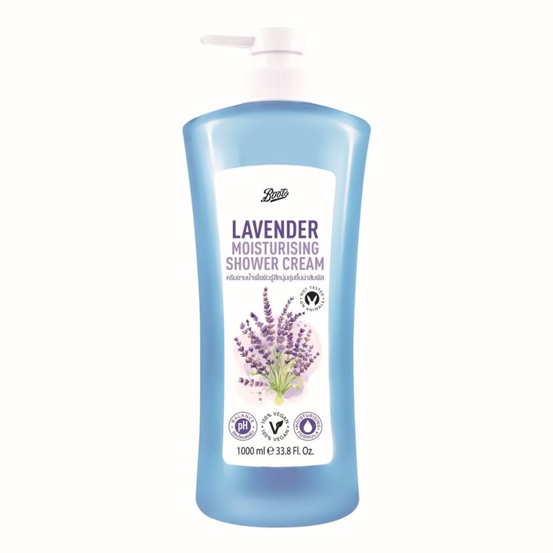 Boots Lavender Moisturizing Shower Cream 1000ml