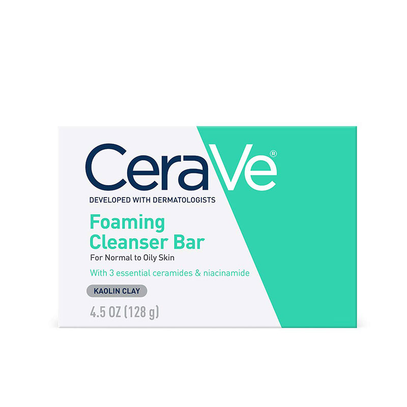 CeraVe Foaming Cleanser Bar for Normal To Oily Skin 128g