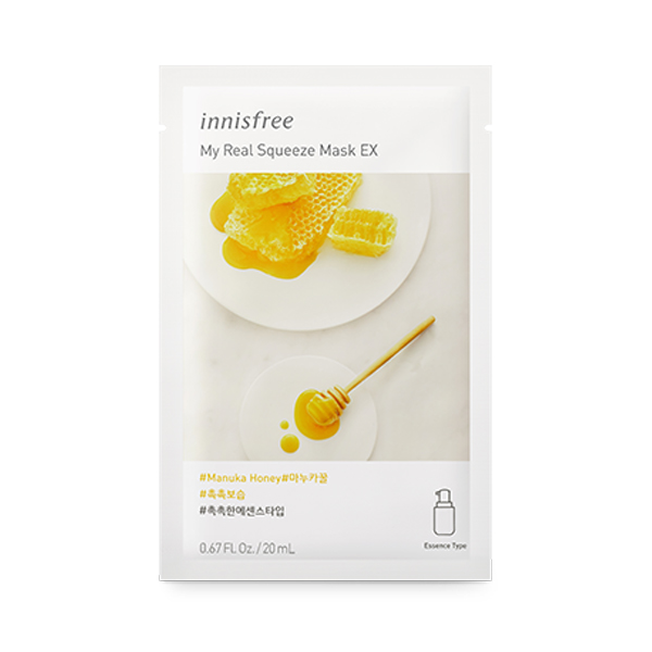 Innisfree My Real Squeeze Ex Manuka Honey Sheet Mask 20ml