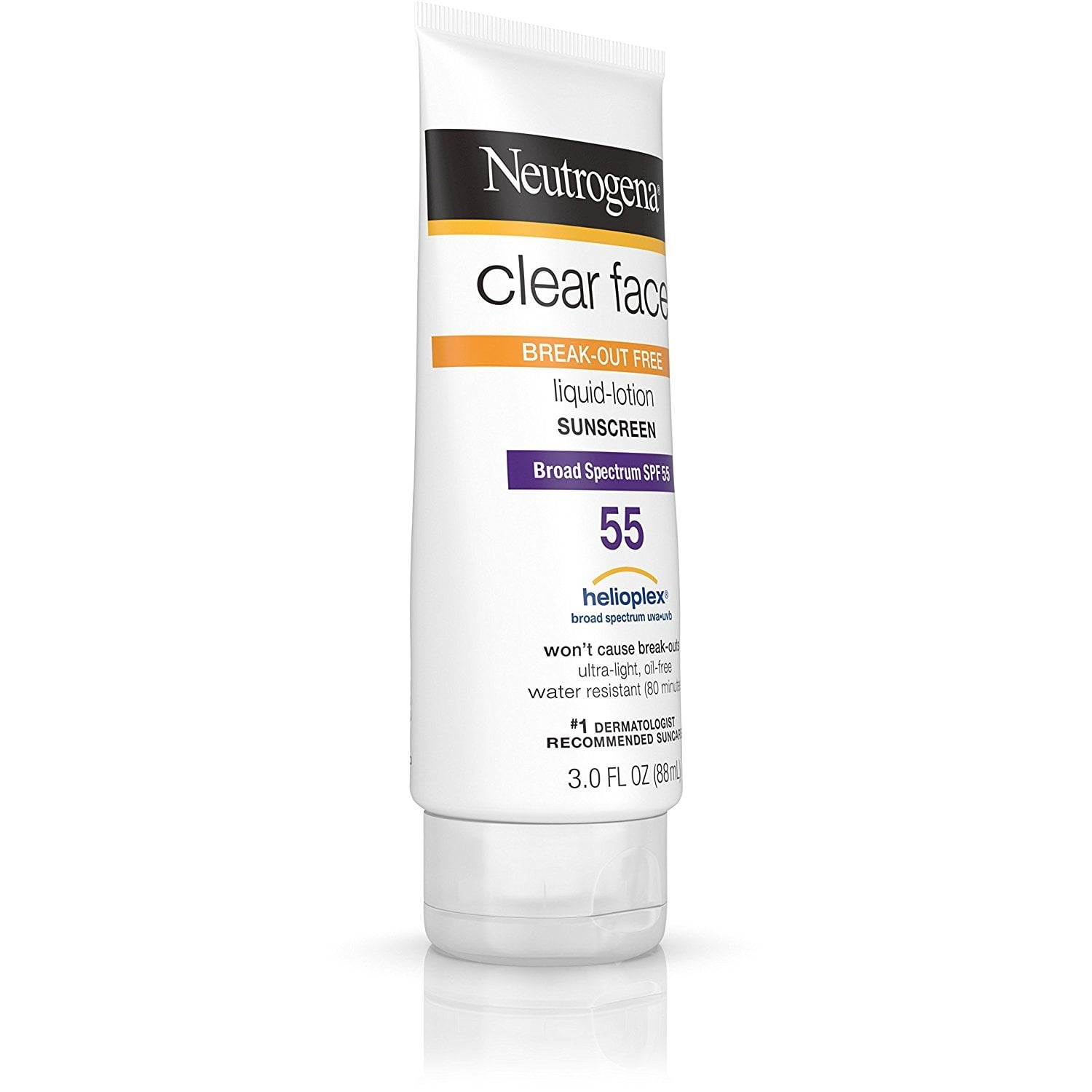 Neutrogena Clear Face Oil-Free Sunscreen SPF 55 - 88ml