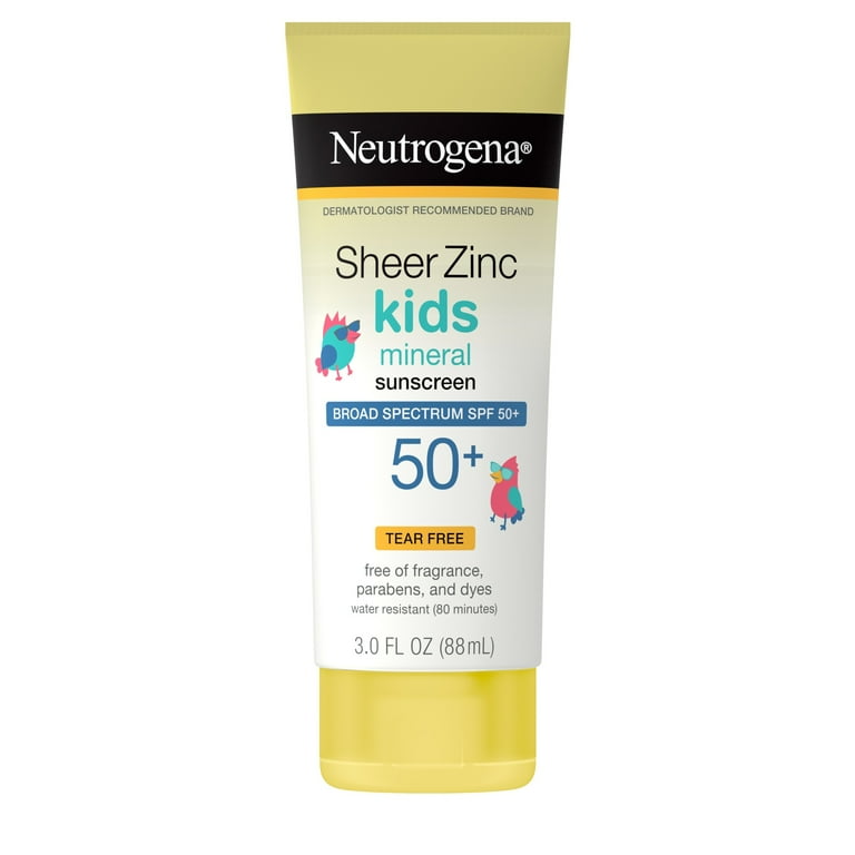 Neutrogena Sheer Zinc Kids Mineral Sunscreen SPF 50 - 88ml