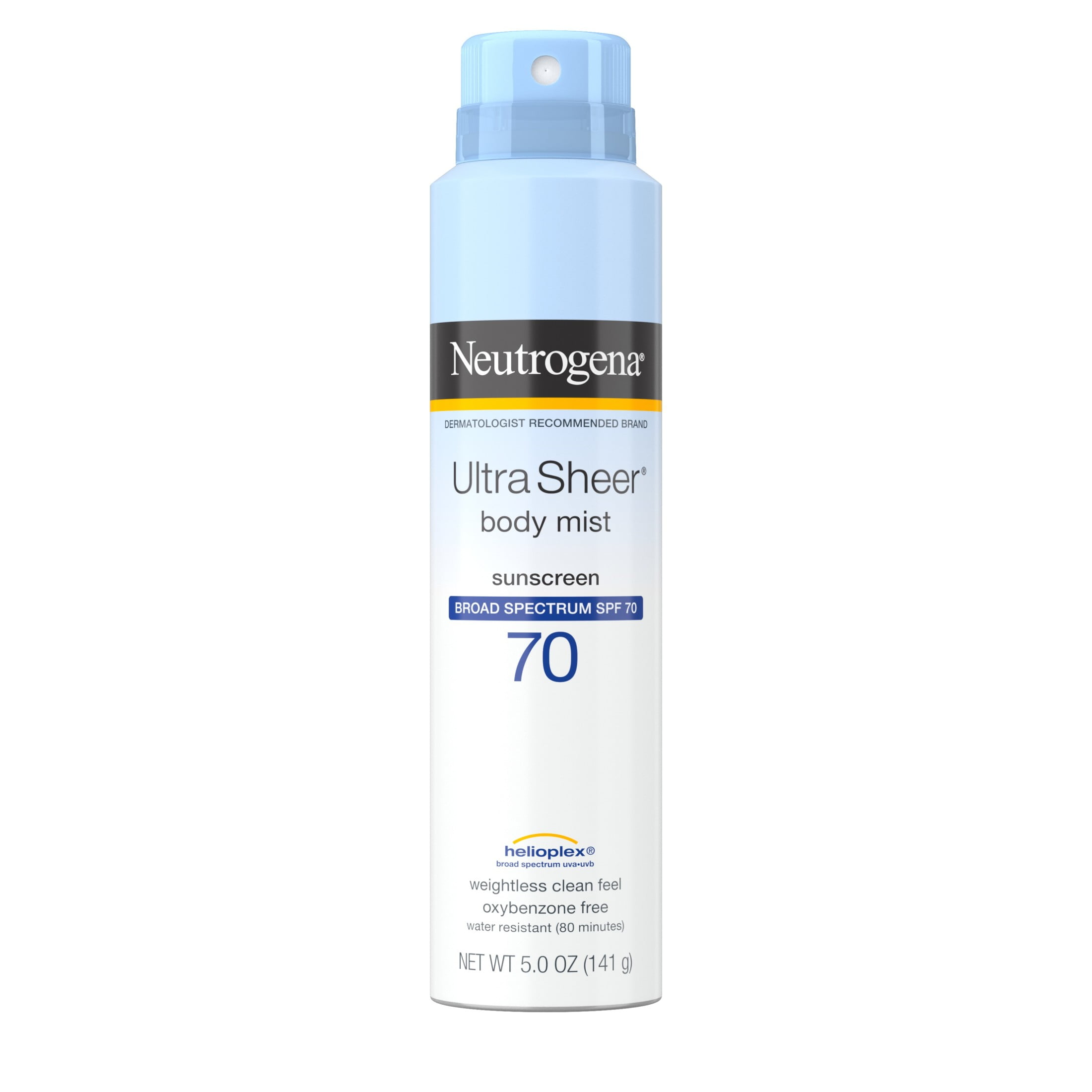 Neutrogena Ultra Sheer Body Mist Sunscreen SPF 70 - 141g