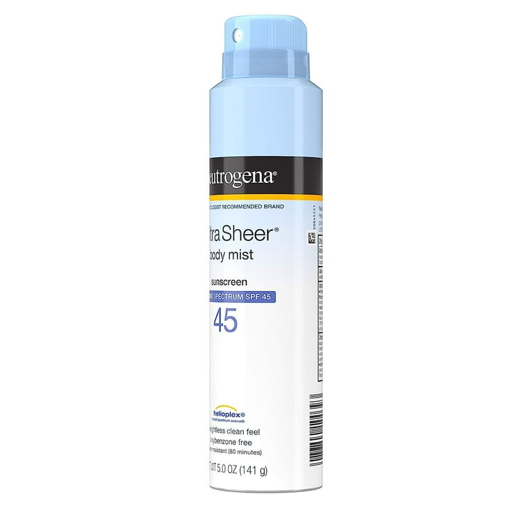 Neutrogena Ultra Sheer Body Mist Sunscreen Spray SPF 45 -141g