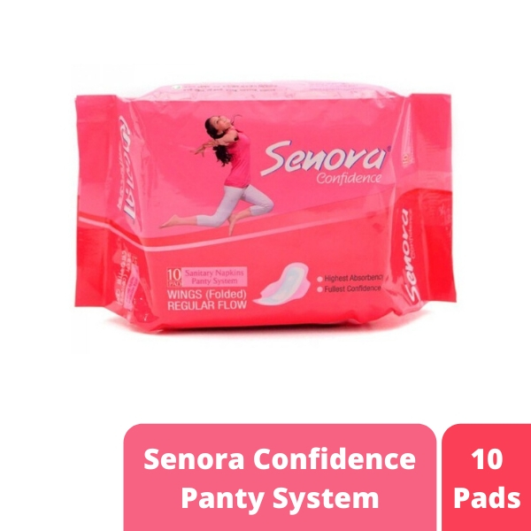 Senora Confidence Panty System Sanitary Napkin 10 Pads