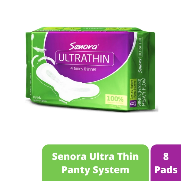 Senora Ultra Thin Panty System Sanitary Napkin 8 Pads