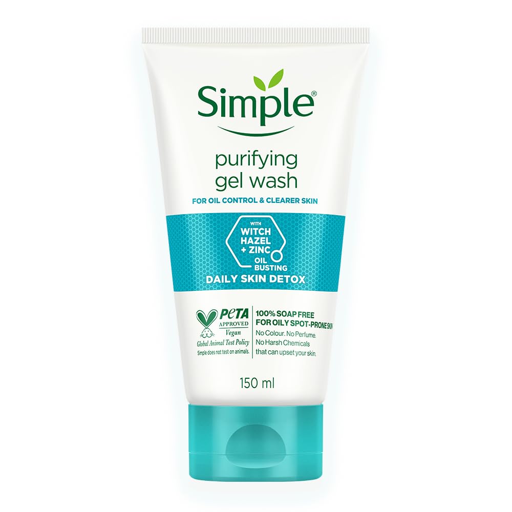 Simple Daily Skin Detox Purifying Gel Face Wash- 150 ml