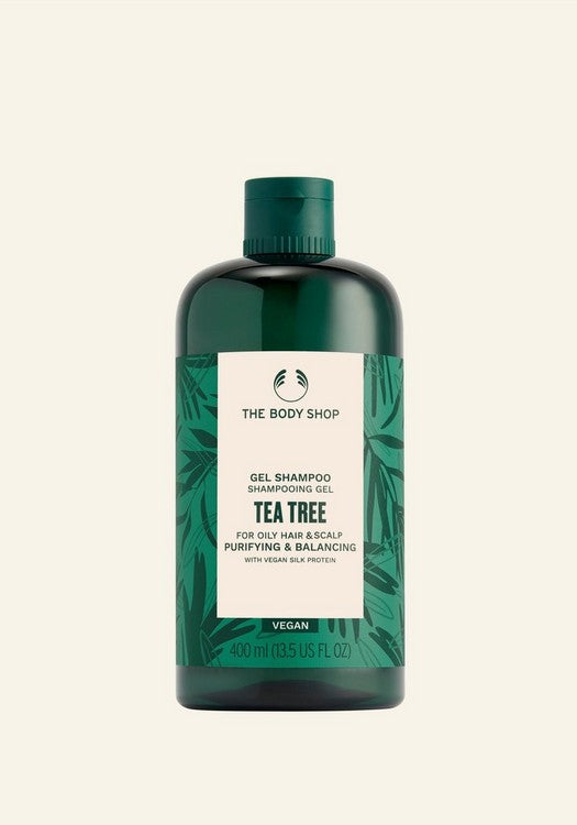 The Body Shop Tea Tree Purifying and Balancing Vegan Gel Shampoo 400ml