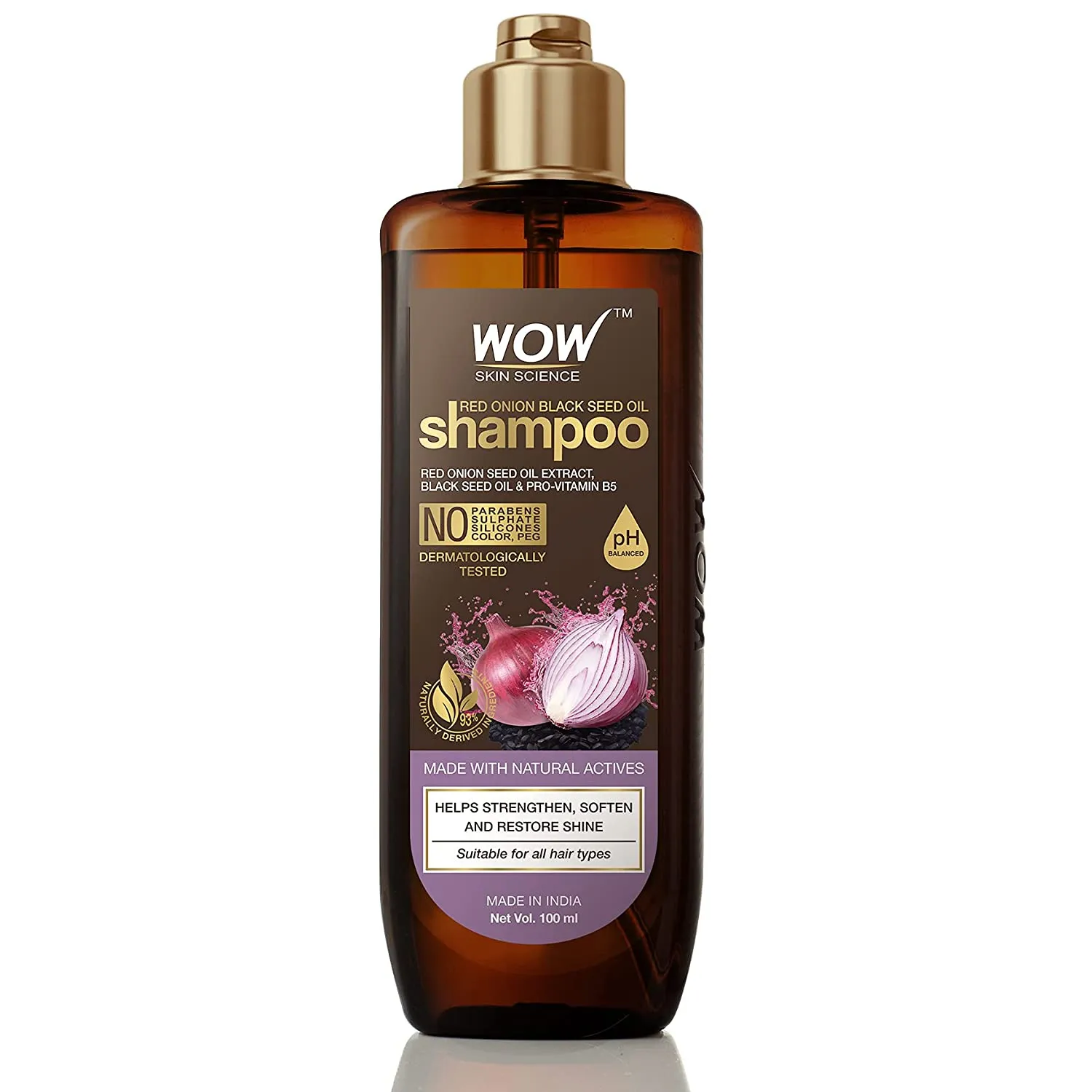 WOW Skin Science Onion Red Seed Oil Shampoo 100ml